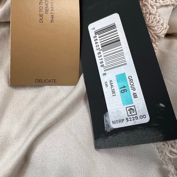 Donna Karan New York Boat Neck Lace Sleeveless Shift Dress Women's Size 16 - Picture 14 of 16